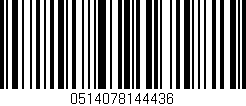 Código de barras (EAN, GTIN, SKU, ISBN): '0514078144436'