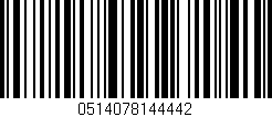 Código de barras (EAN, GTIN, SKU, ISBN): '0514078144442'