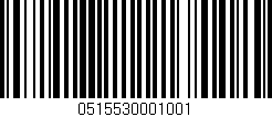 Código de barras (EAN, GTIN, SKU, ISBN): '0515530001001'