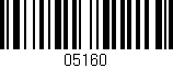 Código de barras (EAN, GTIN, SKU, ISBN): '05160'