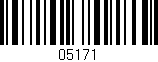 Código de barras (EAN, GTIN, SKU, ISBN): '05171'