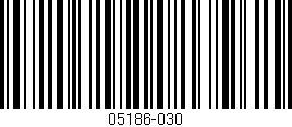 Código de barras (EAN, GTIN, SKU, ISBN): '05186-030'