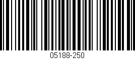 Código de barras (EAN, GTIN, SKU, ISBN): '05188-250'