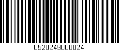 Código de barras (EAN, GTIN, SKU, ISBN): '0520249000024'