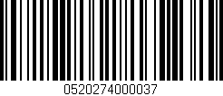 Código de barras (EAN, GTIN, SKU, ISBN): '0520274000037'