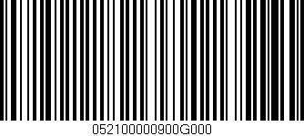 Código de barras (EAN, GTIN, SKU, ISBN): '052100000900G000'