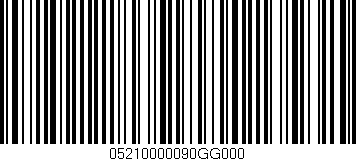 Código de barras (EAN, GTIN, SKU, ISBN): '05210000090GG000'
