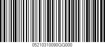 Código de barras (EAN, GTIN, SKU, ISBN): '05210310090GG000'