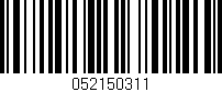 Código de barras (EAN, GTIN, SKU, ISBN): '052150311'