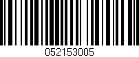 Código de barras (EAN, GTIN, SKU, ISBN): '052153005'