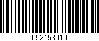 Código de barras (EAN, GTIN, SKU, ISBN): '052153010'