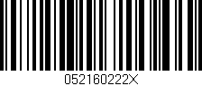 Código de barras (EAN, GTIN, SKU, ISBN): '052160222X'