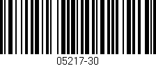Código de barras (EAN, GTIN, SKU, ISBN): '05217-30'