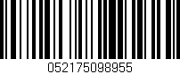 Código de barras (EAN, GTIN, SKU, ISBN): '052175098955'