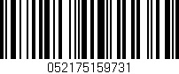 Código de barras (EAN, GTIN, SKU, ISBN): '052175159731'
