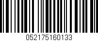 Código de barras (EAN, GTIN, SKU, ISBN): '052175160133'