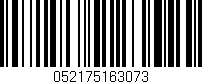 Código de barras (EAN, GTIN, SKU, ISBN): '052175163073'