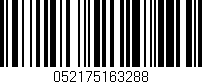 Código de barras (EAN, GTIN, SKU, ISBN): '052175163288'