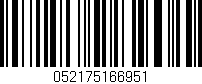 Código de barras (EAN, GTIN, SKU, ISBN): '052175166951'