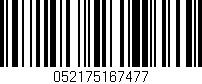 Código de barras (EAN, GTIN, SKU, ISBN): '052175167477'