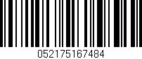 Código de barras (EAN, GTIN, SKU, ISBN): '052175167484'