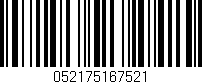 Código de barras (EAN, GTIN, SKU, ISBN): '052175167521'