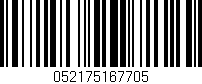 Código de barras (EAN, GTIN, SKU, ISBN): '052175167705'