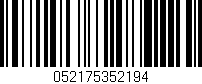 Código de barras (EAN, GTIN, SKU, ISBN): '052175352194'