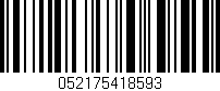 Código de barras (EAN, GTIN, SKU, ISBN): '052175418593'