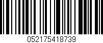 Código de barras (EAN, GTIN, SKU, ISBN): '052175418739'