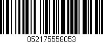 Código de barras (EAN, GTIN, SKU, ISBN): '052175558053'