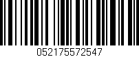 Código de barras (EAN, GTIN, SKU, ISBN): '052175572547'