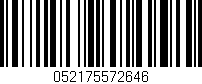 Código de barras (EAN, GTIN, SKU, ISBN): '052175572646'