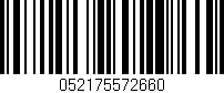 Código de barras (EAN, GTIN, SKU, ISBN): '052175572660'