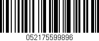 Código de barras (EAN, GTIN, SKU, ISBN): '052175599896'