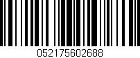 Código de barras (EAN, GTIN, SKU, ISBN): '052175602688'