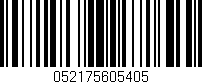 Código de barras (EAN, GTIN, SKU, ISBN): '052175605405'