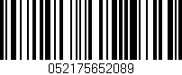 Código de barras (EAN, GTIN, SKU, ISBN): '052175652089'