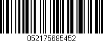 Código de barras (EAN, GTIN, SKU, ISBN): '052175685452'