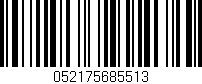 Código de barras (EAN, GTIN, SKU, ISBN): '052175685513'