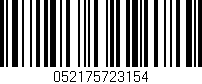 Código de barras (EAN, GTIN, SKU, ISBN): '052175723154'