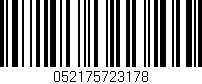 Código de barras (EAN, GTIN, SKU, ISBN): '052175723178'
