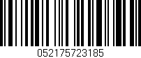 Código de barras (EAN, GTIN, SKU, ISBN): '052175723185'