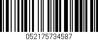 Código de barras (EAN, GTIN, SKU, ISBN): '052175734587'
