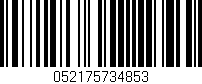 Código de barras (EAN, GTIN, SKU, ISBN): '052175734853'