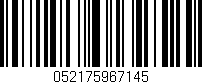 Código de barras (EAN, GTIN, SKU, ISBN): '052175967145'