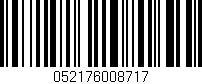 Código de barras (EAN, GTIN, SKU, ISBN): '052176008717'