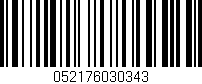 Código de barras (EAN, GTIN, SKU, ISBN): '052176030343'