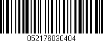 Código de barras (EAN, GTIN, SKU, ISBN): '052176030404'