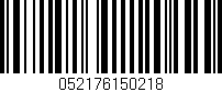 Código de barras (EAN, GTIN, SKU, ISBN): '052176150218'